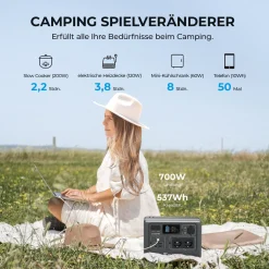 Stromerzeuger BLUETTI EB55 Mit PV200 Solarpanel, 537Wh LiFePO4 Batterie Mit 11 Vielseitige Ausgänge, Tragbarer Solarspeicher Für Boote, Büro, Gartenhäuser 12 Stromerzeuger BLUETTI EB55 Mit PV200 Solarpanel, 537Wh LiFePO4 Batterie Mit 11 Vielseitige Ausgänge, Tragbarer Solarspeicher Für Boote, Büro, Gartenhäuser -Garten- & Gewächshäuser Geschäft 94ee95c3f4eb1c41eedfddbee0b4fca9 1