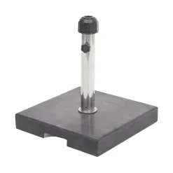 Mendler Sonnenschirmständer HWC-F92, Schirmständer Schirmhalter, Granit 24kg Eckig Schwarz