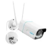 Reolink 5MP Kabellose WLAN IP Überwachungskamera Aussen Mit Spotlights, Farbiger Nachtsicht, Intelligente Personen-/Fahrzeugerkennung, 2,4/5 GHz WiFi, 5X Optischer Zoom, Zwei-Wege-Audio, RLC-511WA
