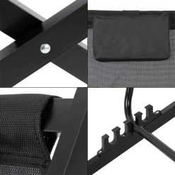 Ambiance Gartenliege Sonnenliege Liegestuhl Klappbar SCHWARZ Aus Metall 101x61x91 Cm -Garten- & Gewächshäuser Geschäft 954d75892695c6945e1c5110a6c46bbc