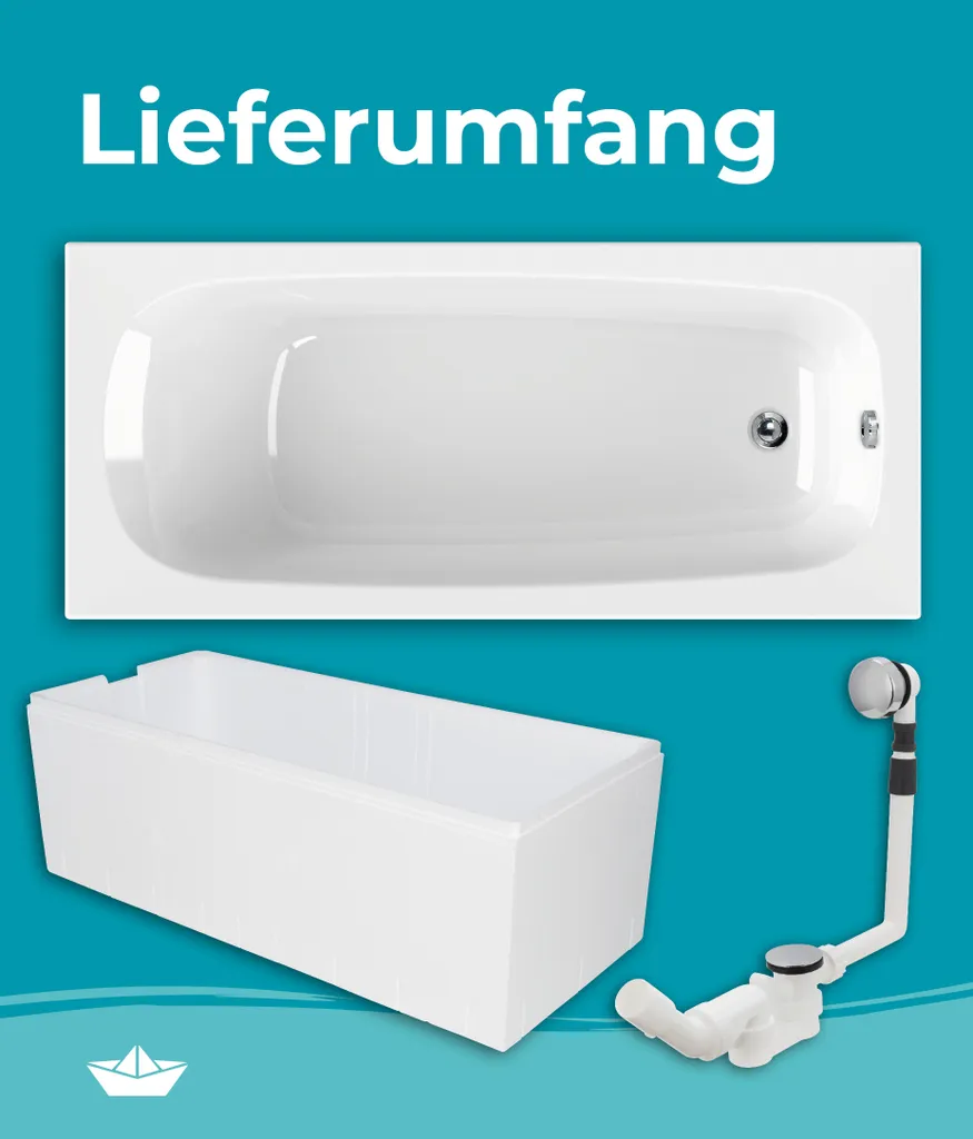 Calmwaters® Badewanne Komplettset 170x75 Cm Original, EU, 3in1 Acryl-Badewanne Mit Wannenträger & Ablaufgarnitur, Körperformbadewanne, Rechteckbadewanne 170 X 75, 200 L, Weiß, 99000088 8 Calmwaters® Badewanne Komplettset 170x75 Cm Original, EU, 3in1 Acryl-Badewanne Mit Wannenträger & Ablaufgarnitur, Körperformbadewanne, Rechteckbadewanne 170 X 75, 200 L, Weiß, 99000088 – Bild 8