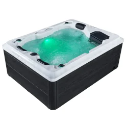 Artsauna Outdoor Whirlpool Oasis – Spa Mit Massagedüsen, LED-Beleuchtung, 2 Filter, Abdeckung, Pumpe, Ausstiegshilfe - Whirlpool Winterfest & Beheizbar -Garten- & Gewächshäuser Geschäft 956b6c97d515c928ae7d059621db59bc