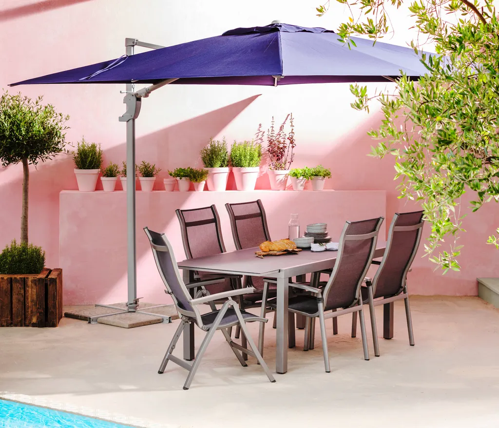 Dehner Klappsessel Chicago, Hochlehner, 109 X 63 X 68 Cm, Aluminium/Textilene, Grau 6 Dehner Klappsessel Chicago, Hochlehner, 109 X 63 X 68 Cm, Aluminium/Textilene, Grau – Bild 6