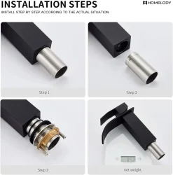 Aihom Homelody Schwarz Wasserfall Wasserhahn Bad Einhandmischer Waschtischarmaturen, Einhebelmischer Aus Messing Wasserhahn Waschbecken Für Badezimmer -Garten- & Gewächshäuser Geschäft 95abe1aa5602f55ee578770d1538313b