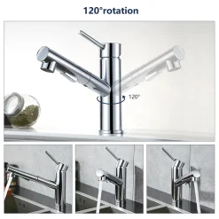 Aihom Wasserhahn Küche Ausziehbar Armatur Küche Mit 2 Strahlen Küchenarmatur 120° Drehbar Spültischarmatur Mischbatterie Küche Chrom Hochdruck -Garten- & Gewächshäuser Geschäft 95b8cca701329f3e5f4b96b94d7cd4f0