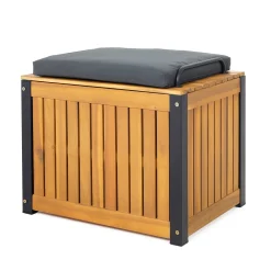 Tepro Aufbewahrungstruhe "Fehmarn" Mit Sitzfunktion, Klein; Akazie -Garten- & Gewächshäuser Geschäft 95c81a6b14e945e826cae9b0cf6cab22