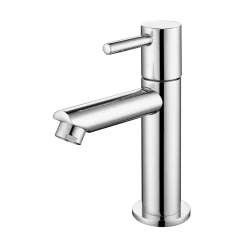 Aihom Kaltwasser Armatur Für Bad Wasserhahn Aus Messing Kaltwasserhahn Standventil Klein Badarmatur Armatur Einhebelmischer Standhahn Für Bad Gäste WC Einhebelarmatur