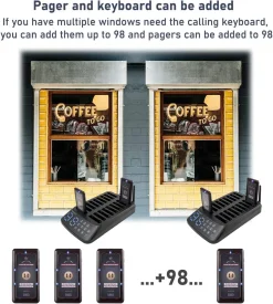 Retekess T115 Pager System, Kundenrufsystem, 99 Kanal Keypad Sender Mit 18 Wiederaufladbare Pager In Bars Privatklinik Restaurant Hotel 14 Retekess T115 Pager System, Kundenrufsystem, 99 Kanal Keypad Sender Mit 18 Wiederaufladbare Pager In Bars Privatklinik Restaurant Hotel -Garten- & Gewächshäuser Geschäft 95e1336040a14bed986d5bfea76f0487
