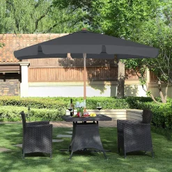 SONGMICS 200 × 125 Cm Holz-Sonnenschirm, Marktschirm, UV-Schutz UPF 50+, Gartenschirm, Terrassenschirm, Sonnenschutz, Ohne Ständer Grau GPU26GY 10 SONGMICS 200 × 125 Cm Holz-Sonnenschirm, Marktschirm, UV-Schutz UPF 50+, Gartenschirm, Terrassenschirm, Sonnenschutz, Ohne Ständer Grau GPU26GY -Garten- & Gewächshäuser Geschäft 96483ad7ed7d00a3adfcb7ec24015fe7