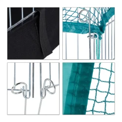 Relaxdays Freilaufgehege Mit Boden Und Abdeckung -Garten- & Gewächshäuser Geschäft 9651d2b2513e891129a02bac883b4851