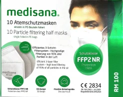 Medisana RM 100 10 X FFP2 Atemschutzmaske -Garten- & Gewächshäuser Geschäft 9663c0fd917604f67b69a84da87cea7d