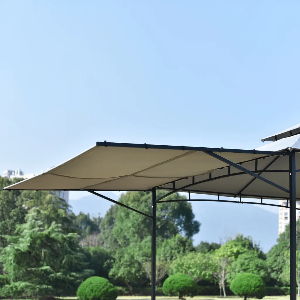 Flieks Pavillon 3x3 Wasserdicht, Gartenpavillon Grillpavillon Mit Seitenwand, Dach Und Pulverbeschichteter Stahl Partyzelt 8 Flieks Pavillon 3x3 Wasserdicht, Gartenpavillon Grillpavillon Mit Seitenwand, Dach Und Pulverbeschichteter Stahl Partyzelt – Bild 8