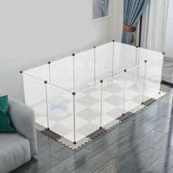 Wolketon Freigehege DIY Laufgitter Hasen Kaninchen Welpenauslauf Kaninchenstall Kleintierkäfig