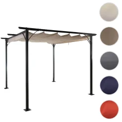 Mendler Pergola MCW-C42, Garten Pavillon, Stabiles 6cm-Gestell + Schiebedach Creme 3x3m 22 Mendler Pergola MCW-C42, Garten Pavillon, Stabiles 6cm-Gestell + Schiebedach Creme 3x3m -Garten- & Gewächshäuser Geschäft 96861f4cdac7d402092da536b221c94e