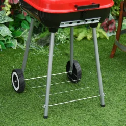Outsunny Holzkohlegrill Grillwagen Kugelgrill Auf Rollen Ablage Mit Deckel BBQ Metall Rot 46 X 52,5 X 76cm 16 Outsunny Holzkohlegrill Grillwagen Kugelgrill Auf Rollen Ablage Mit Deckel BBQ Metall Rot 46 X 52,5 X 76cm -Garten- & Gewächshäuser Geschäft 96e637fec83b376f4e365c7877a69be4