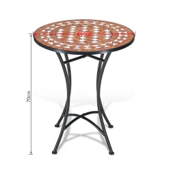 Deuba Mosaik Sitzgruppe 3 Teilig Set Metall 60 Cm 2 Stühle Klappbar Garten Balkon Terrasse Tisch Gartenmöbel Balkonmöbel -Garten- & Gewächshäuser Geschäft 96f103b75901e10b810e83ec50e2be47
