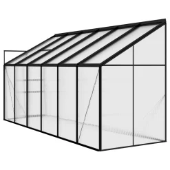 VidaXL Gewächshaus Anthrazit Aluminium 7,44 M³ -Garten- & Gewächshäuser Geschäft 976ed2833d41767896d579918340442e