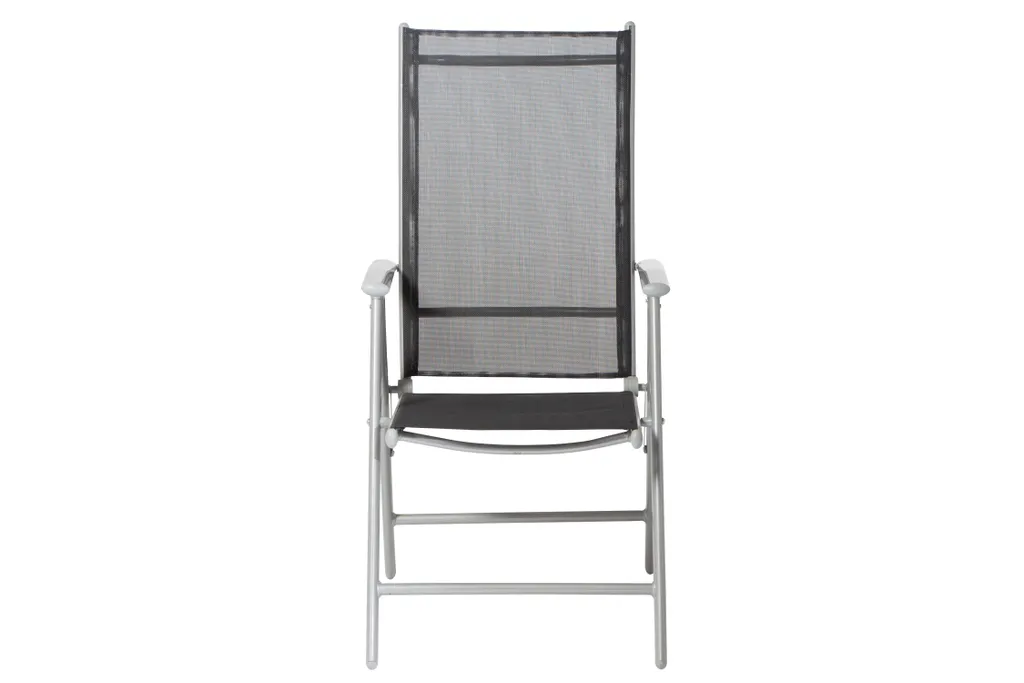 Siena Garden Saturn Klappsessel 2er Set, Gestell Aluminium In Silber, Fläche Textilbezug In Schwarz 3 Siena Garden Saturn Klappsessel 2er Set, Gestell Aluminium In Silber, Fläche Textilbezug In Schwarz – Bild 3