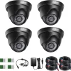 ZOSI 4X Full HD 1080p Dome Video Überwachungskamera Set Mit Kabel Und Netzteil, 2MP TVI Videoausgang, 20M IR Nachtsicht