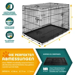 TRESKO® Hundekäfig 77x48x54cm Metall Transportkäfig Auto Hundebox Transportbox Faltbar Drahtkäfig 11 TRESKO® Hundekäfig 77x48x54cm Metall Transportkäfig Auto Hundebox Transportbox Faltbar Drahtkäfig -Garten- & Gewächshäuser Geschäft 981f114d40ca98dac90dabe19a0534fa