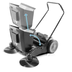 STAHLWERK Kehrmaschine 1000 Mm 55 L Handkehrmaschine Bodenkehrmaschine Besen Kehrer -Garten- & Gewächshäuser Geschäft 983dcac97f595509ffaeba5ac2ca08f5