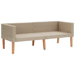 VidaXL 2-Sitzer-Gartensofa Mit Auflagen Poly Rattan Beige -Garten- & Gewächshäuser Geschäft 98631a3b186c9db047b3b3f50c69994c