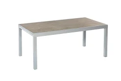 Merxx Gartenmöbelset "Amalfi Di Lusso" 9tlg. Mit Semi Ausziehtisch 180/250 X 100 Cm Mit Digitaldruckplatte - Aluminiumgestell Silber Mit Textilbespannung Anthrazit -Garten- & Gewächshäuser Geschäft 98acee627ab4185b24b6f8bdb215a49b