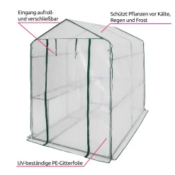 Tectake Gewächshaus Mit Plane - Weiß -Garten- & Gewächshäuser Geschäft 98c611a0b44be6b09c342be983869d61