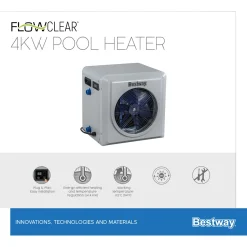 Bestway® Flowclear™ Poolheizung Air Energy, 4.400 W -Garten- & Gewächshäuser Geschäft 98cd4bd206ac156445f79fa01071d810