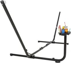 VITA5 Hängemattengestell Outdoor - Hängemattengestell Für Hängematten - Stabiles Stahl Hängematte Mit Gestell Klappbar - Tragbarer Ständer Für Hängematte (Mit Getränkehalter)