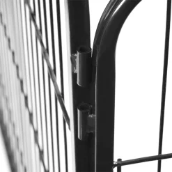 FEANDREA Welpenauslauf Aus Metall 122 X 80 X 70 Cm Welpengitter Welpenzaun Freilaufgehege Tierlaufstall Für Hunde Schwarz PPK04BK -Garten- & Gewächshäuser Geschäft 9918c3885c4bd6cbb7974c7b246075b3