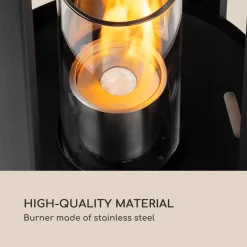 Blumfeldt Fiamme Cilindro Ethanol-Laterne , 2-Set , Edelstahl-Brenner 0,3 Liter , 4 H Brenndauer ,für Drinnen Und Draußen , Incl. Löschwerkzeug , Rundes Design , Stahlblech -Garten- & Gewächshäuser Geschäft 99576b2da5894464056ec813c9003657