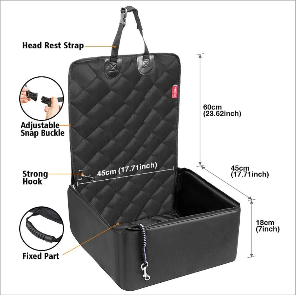 Vokarala Apotto Extra Stabiler Hunde Autositz - Hochwertiger Auto Hundesitz Für Kleine Bis Mittlere Hunde - Verstärkte Wände Und 3 Gurte - Wasserdichter Hundeautositz Für Rück- Und Vordersitz 7 Vokarala Apotto Extra Stabiler Hunde Autositz - Hochwertiger Auto Hundesitz Für Kleine Bis Mittlere Hunde - Verstärkte Wände Und 3 Gurte - Wasserdichter Hundeautositz Für Rück- Und Vordersitz – Bild 7