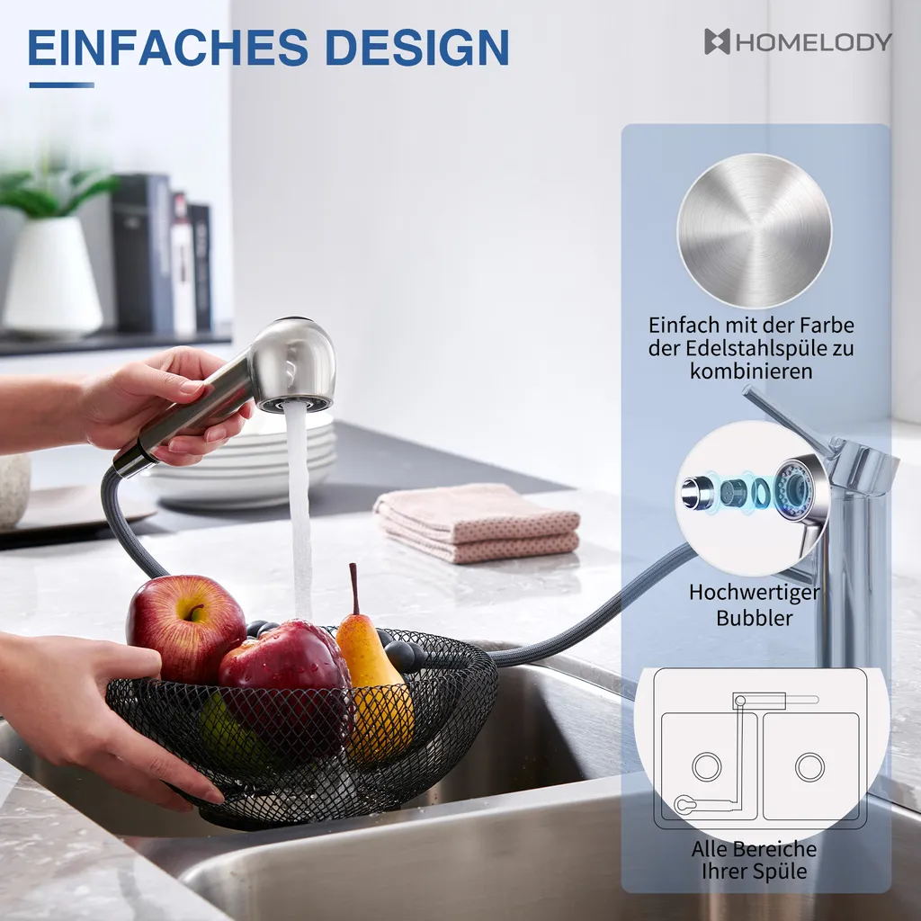 Homelody Geschirrbrause Ersatzkopf 2 Strahlarten Brausekopf Küchenarmatur Wasser Sparen, Handbrause Küche, Spülbrause Für Küchenarmatur Spültischarmatur 7 Homelody Geschirrbrause Ersatzkopf 2 Strahlarten Brausekopf Küchenarmatur Wasser Sparen, Handbrause Küche, Spülbrause Für Küchenarmatur Spültischarmatur – Bild 7