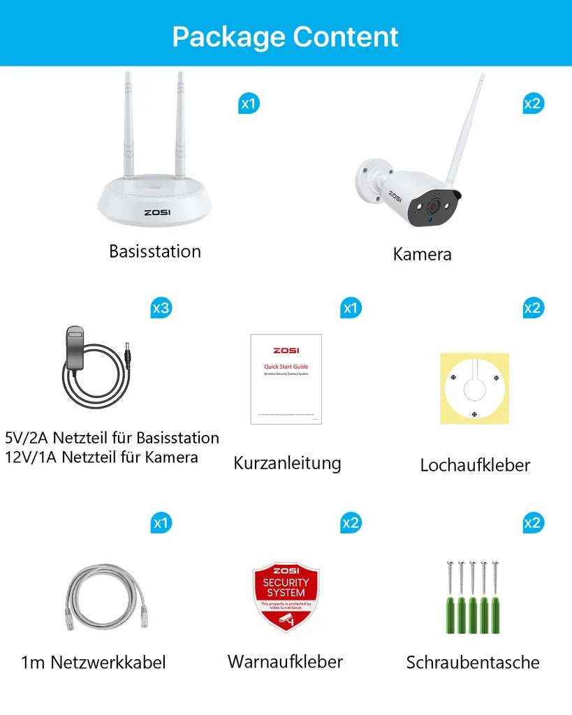 ZOSI 3K 5MP Überwachungskamera Aussen WLAN Mit Basis Station, WiFi IP Kamera Outdoor Mit Spotlight Alarm, Personenerkennung, 2-Wege-Audio, Farb Nachtsicht, C308AH 10 ZOSI 3K 5MP Überwachungskamera Aussen WLAN Mit Basis Station, WiFi IP Kamera Outdoor Mit Spotlight Alarm, Personenerkennung, 2-Wege-Audio, Farb Nachtsicht, C308AH – Bild 10
