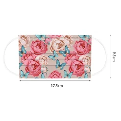 Redcoringe 50 Stk Bunte Einwegmasken Für Erwachsene Frauen Gesichtsmaske Einweg-3-lagige Mundmaske -Garten- & Gewächshäuser Geschäft 99c218635def7b1691b498ebf911d2e5