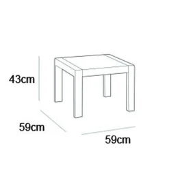 Keter Gartentisch Rosalie Graphitgrau -Garten- & Gewächshäuser Geschäft 9a213de9377de77168070bab5bc5a796