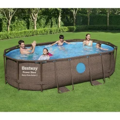 BESTWAY 56714 Power Steel Vista Pool Swimmingpool Rattan + Zubehör 427x250x100cm -Garten- & Gewächshäuser Geschäft 9a2d9ac3ed51dc77dfd79dcbf8a82296