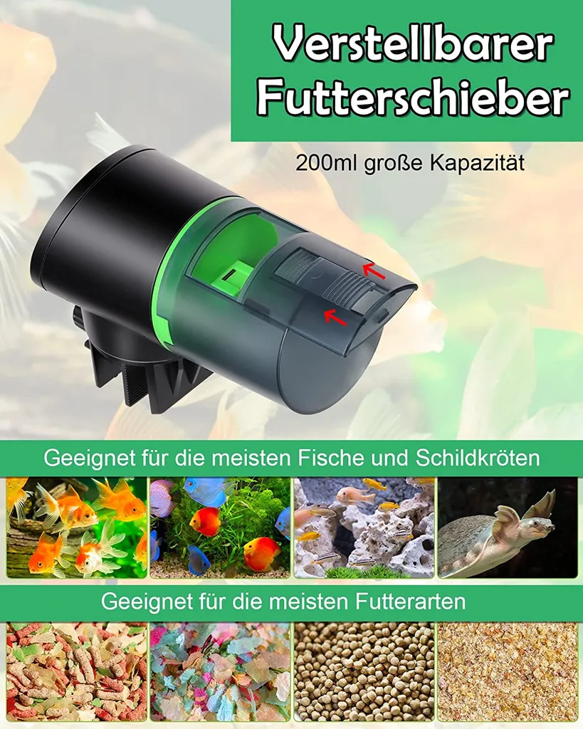 Petbank Fisch Futterautomaten Für Aquarium Und Fischtank 5 Petbank Fisch Futterautomaten Für Aquarium Und Fischtank – Bild 5