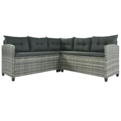 Merax Gartenlounge-Set Polyrattan Lounge Für 9 Personen, 5er Ecksofa, 1xTisch Mit Glas, 4x Hocker Mit Kissen, Gartenmöbel Set Balkonset, Grau 23 Merax Gartenlounge-Set Polyrattan Lounge Für 9 Personen, 5er Ecksofa, 1xTisch Mit Glas, 4x Hocker Mit Kissen, Gartenmöbel Set Balkonset, Grau -Garten- & Gewächshäuser Geschäft 9a6714fcc29f1c16abd03e7424bd5f89