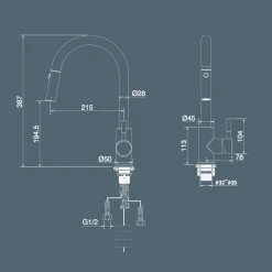 Küchenarmatur Ausziehbar, M Mehoom Wasserhahn Küche 360 ° Drehbarer, Mischbatterie Küche Mit Brause 2 Ausgangsmodi -Garten- & Gewächshäuser Geschäft 9a86da5b91eb31941f74f9ead2a6ba42