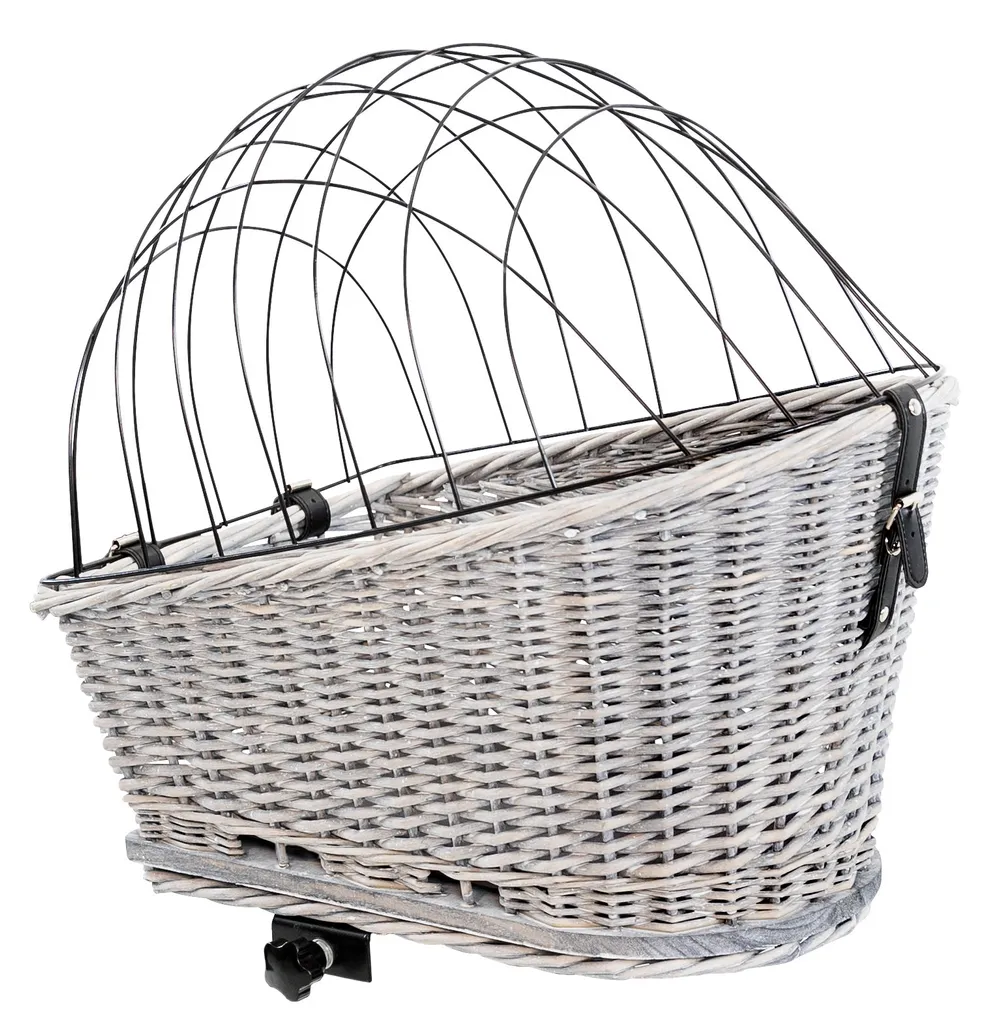 TRIXIE Heimtierbedarf Trixie - Fahrradkorb Mit Gepäckträger-Gitter (Weide/Metall, 35 X 49 X 55 Cm), Farbe Grau 9 TRIXIE Heimtierbedarf Trixie - Fahrradkorb Mit Gepäckträger-Gitter (Weide/Metall, 35 X 49 X 55 Cm), Farbe Grau – Bild 9