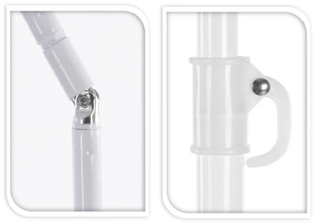 Meinposten Sonnenschirm UV Schutz 30+ Strandschirm Balkonschirm Schirm Knickbar Ø 155 Cm Türkis 3 Meinposten Sonnenschirm UV Schutz 30+ Strandschirm Balkonschirm Schirm Knickbar Ø 155 Cm Türkis – Bild 3