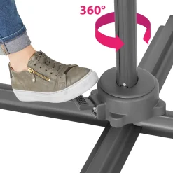 Tectake Sonnenschirm Ampelschirm Ø 300cm Mit Fußpedal Und Schutzhülle - Grau 17 Tectake Sonnenschirm Ampelschirm Ø 300cm Mit Fußpedal Und Schutzhülle - Grau -Garten- & Gewächshäuser Geschäft 9b28b8eda7517cbf33846a6a25712ce4
