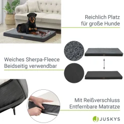 Juskys Hundebett Milow Orthopädisch 112x81cm - Hundekissen Flauschig & Stabil - Bezug Abnehmbar & Waschbar – Hundematte Für Große Hunde - Grau 20 Juskys Hundebett Milow Orthopädisch 112x81cm - Hundekissen Flauschig & Stabil - Bezug Abnehmbar & Waschbar – Hundematte Für Große Hunde - Grau -Garten- & Gewächshäuser Geschäft 9b380fbc566fbd9a37f9f13fca634380