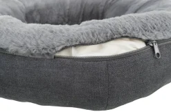 TRIXIE Heimtierbedarf Donut Hundebett Bett Liano Grau, Maße:60cm Durchmesser -Garten- & Gewächshäuser Geschäft 9b3866efbf86766c3f1f5364776b6e34 1