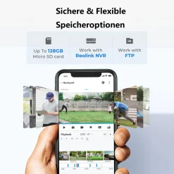 Reolink 4MP Überwachungskamera Aussen, 2,4/5GHz WLAN CCTV IP Kamera Outdoor, Intelligente Personen-/Fahrzeugerkennung,Wetterfest, 30m Nachtsicht, Audioaufzeichnung, RLC-410W Schwarz -Garten- & Gewächshäuser Geschäft 9b3ffaf6379ebc1a1f1e02b71337d35c