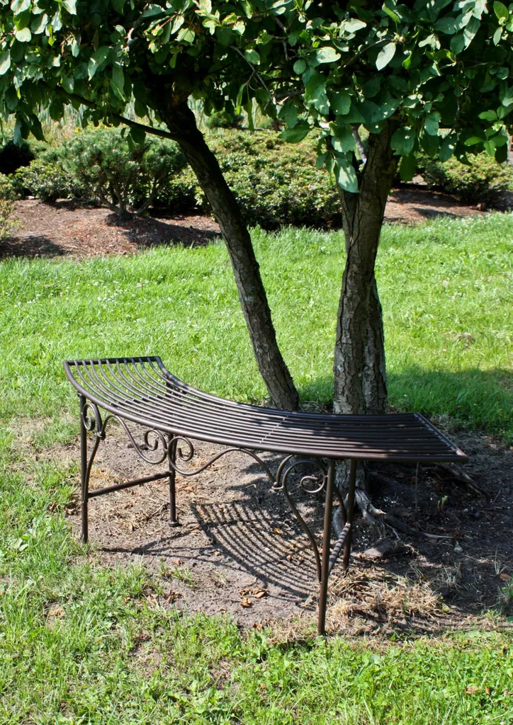 Garden Pleasure Eisen Bogenbank Sitzbank Parkbank Baumbank Edel Rost Optik Bank 3 Garden Pleasure Eisen Bogenbank Sitzbank Parkbank Baumbank Edel Rost Optik Bank – Bild 3