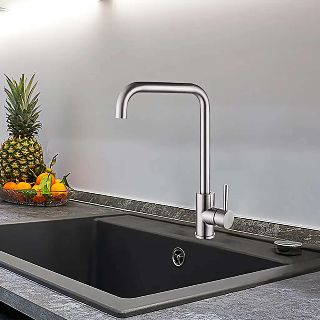 Homelody Küchenarmatur 360° Drehbar Wasserhahn Küche Edelstahl Spültischarmatur Mit Hoher Auslauf (251mm) Mischbatterie Küche Armatur Hochdruck Einhebelmischer 2 Homelody Küchenarmatur 360° Drehbar Wasserhahn Küche Edelstahl Spültischarmatur Mit Hoher Auslauf (251mm) Mischbatterie Küche Armatur Hochdruck Einhebelmischer – Bild 2