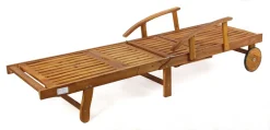 CHILLROI Verstellbare Sonnenliege Mit Beistelltisch - Akazienholz Gartenliege -Garten- & Gewächshäuser Geschäft 9b8214d7b3742734b60b746b9f6bd836